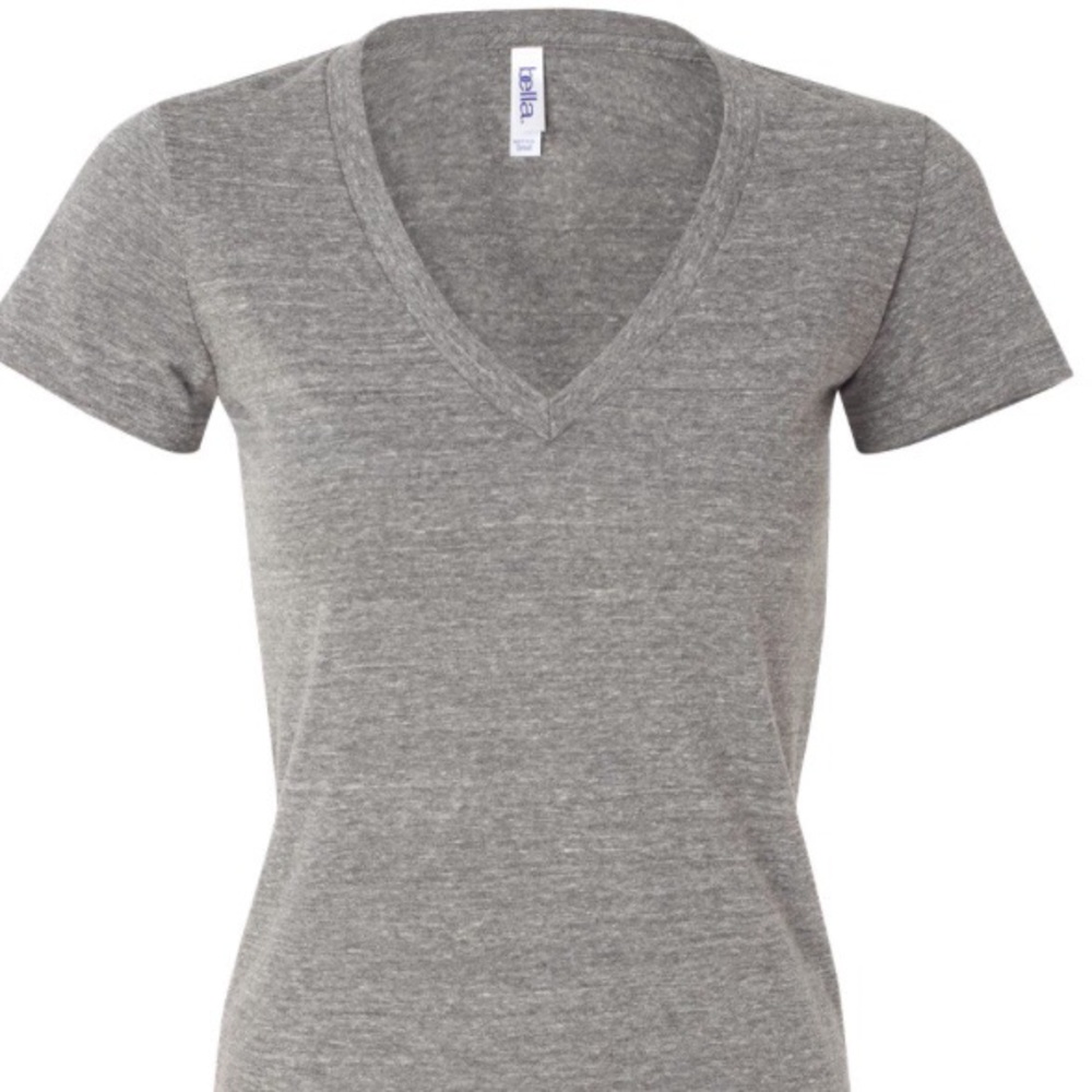 Bella + Canvas #8435 Triblend Deep V-Neck T-shirt